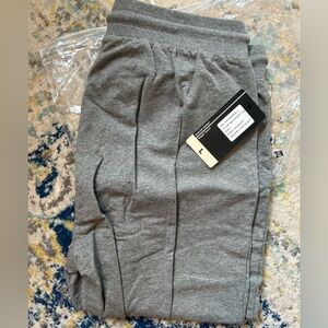 NWT Size L cropped joggers, charcoal grey